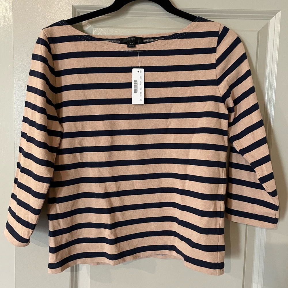 J.Crew striped long-sleeve top